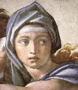 Michelangelo Buonarroti The Delphic Sibyl France oil painting artist